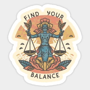 "Find Your Balance" Sticker